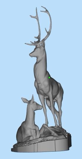 鹿模型雕刻