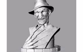 猛鬼街弗莱迪雕像主视图