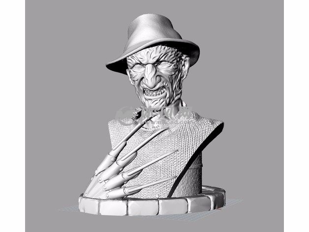 猛鬼街弗莱迪雕像主视图