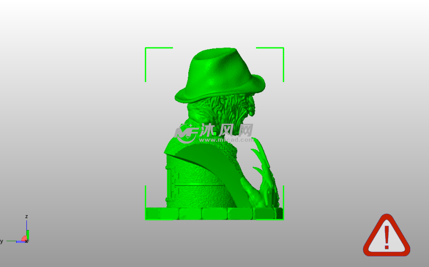 猛鬼街弗莱迪雕像侧视图-右