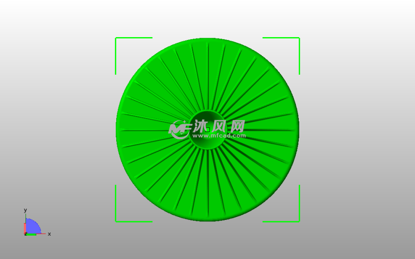 蘑菇盖笔筒俯视图