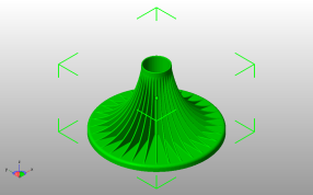 蘑菇盖笔筒斜视图