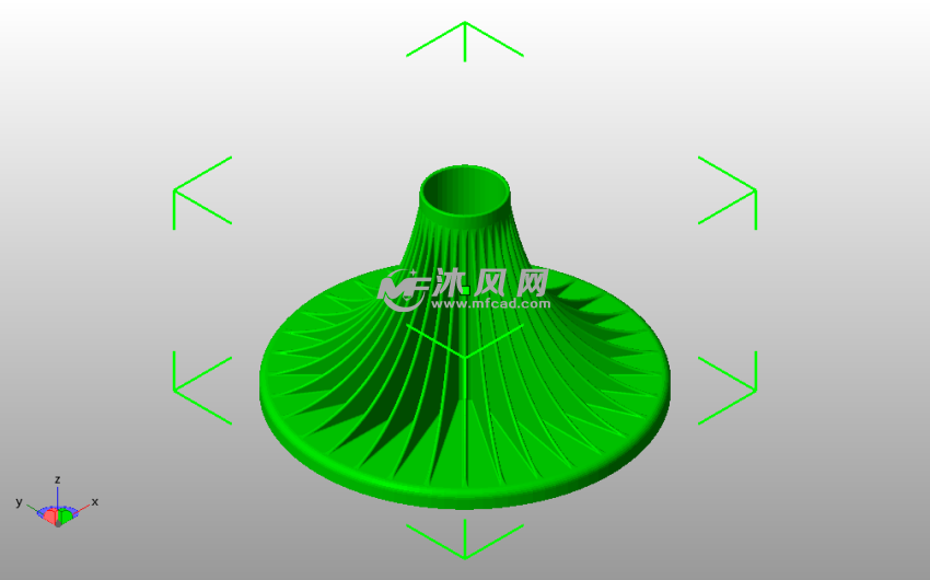蘑菇盖笔筒斜视图