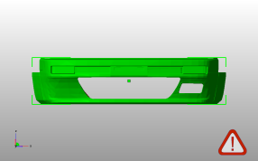 尼桑S13前保险杠主视图