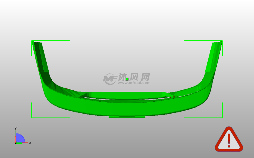 尼桑S13前保险杠俯视图