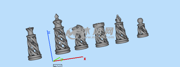 螺旋底座国际象棋设计