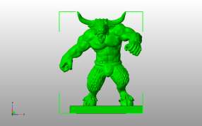 人身牛头主视图