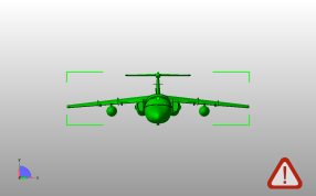  萨博105教练机主视图
