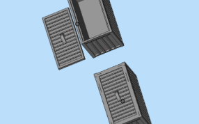 集装箱整体三维模型