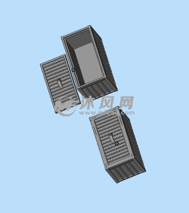 集装箱整体三维模型