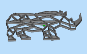 线条装饰品三维设计