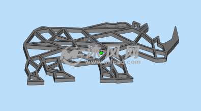 线条装饰品三维设计