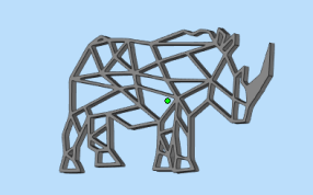 犀牛装饰3D打印