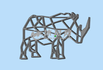 犀牛装饰3D打印