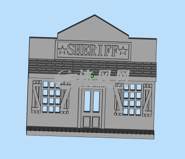 西部警长背景墙整体图