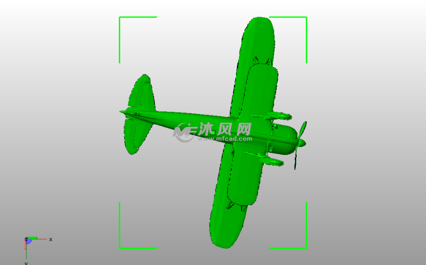 双翼无人机俯视图