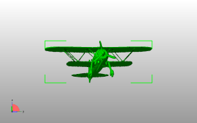 双翼无人机主视图