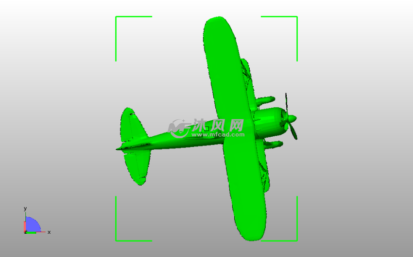 双翼无人机侧视图