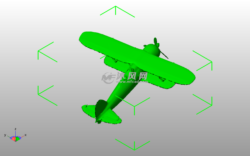 双翼无人机斜视图