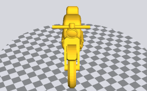 摩托车stl模型正面