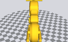 摩托车stl模型后面