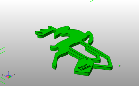 小鹿书签斜视图