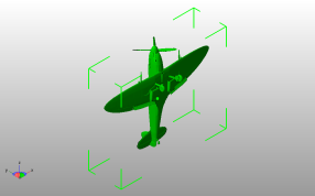 侦查无人机斜视图