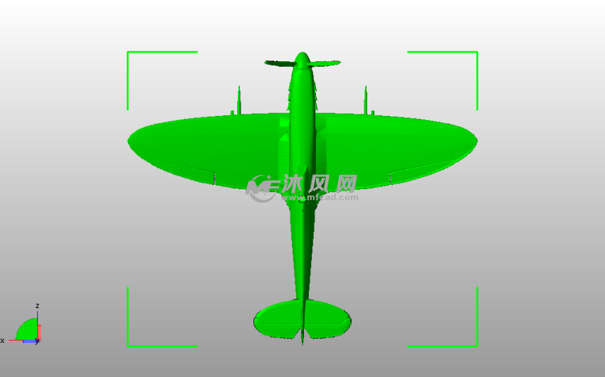侦查无人机俯视图