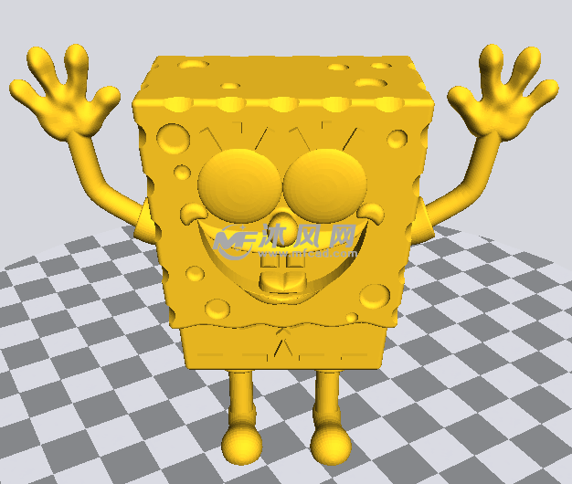 海绵宝宝模型正面发大图