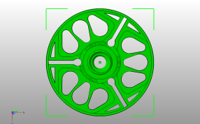 3D打印线盘底俯视图