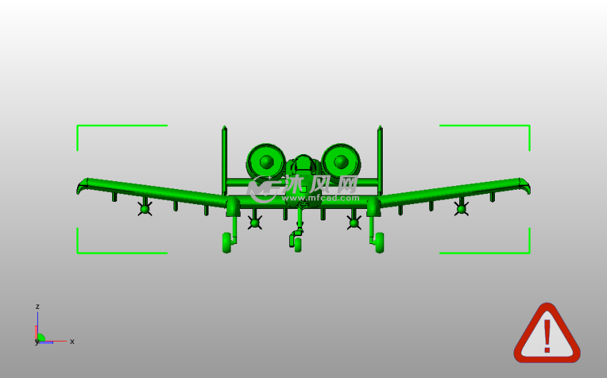 A-10攻击机主视图
