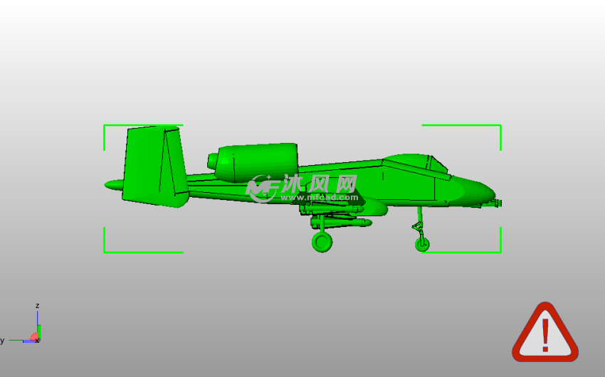 A-10攻击机侧视图