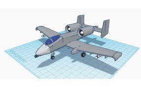 A-10攻击机打印图