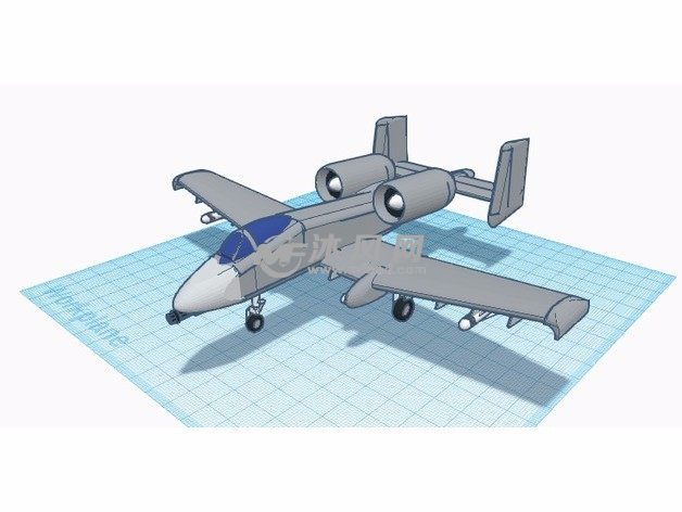 A-10攻击机打印图