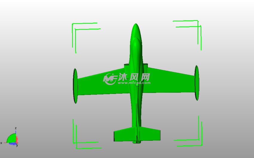 MB326飞机俯视图