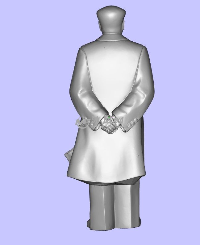 毛主席模型后面