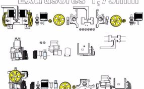 3D打印机打印头组装图