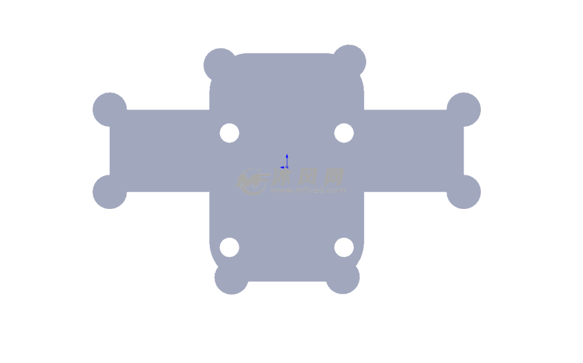kossel800强磁并联臂台背面