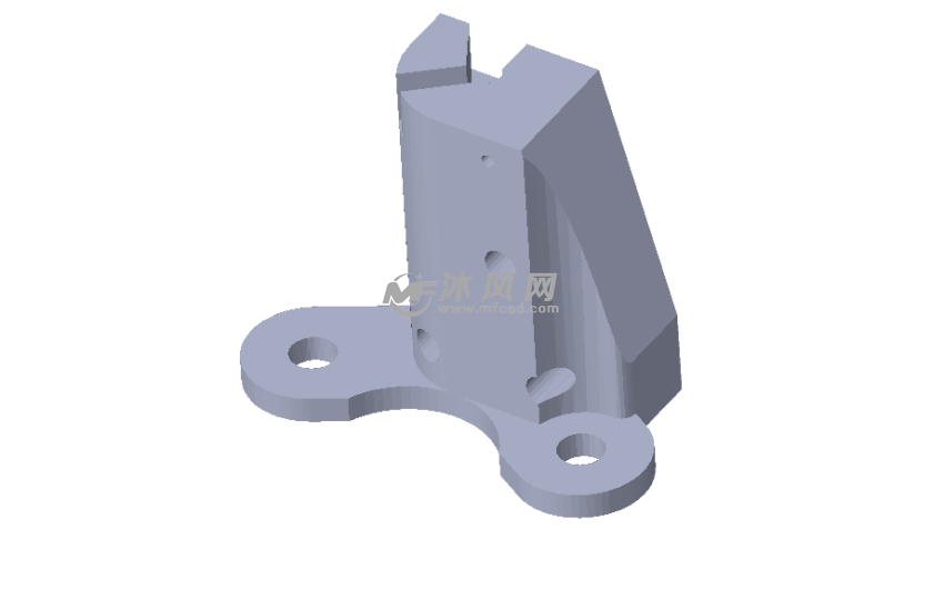 kossel800水平探针底座三维