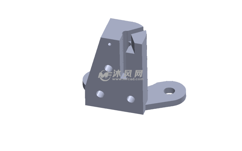 kossel800水平探针底座三维侧面