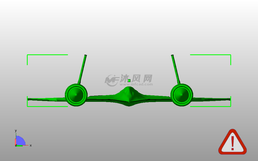 黑鸟战斗机主视图