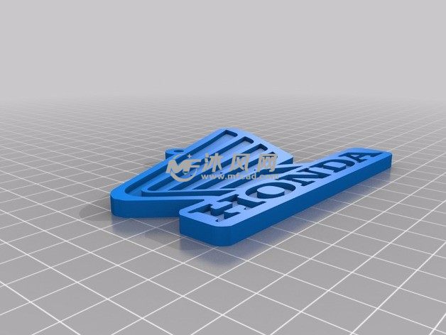 本田钥匙链斜视图