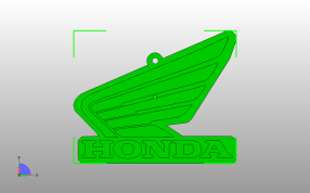 本田钥匙链俯视图