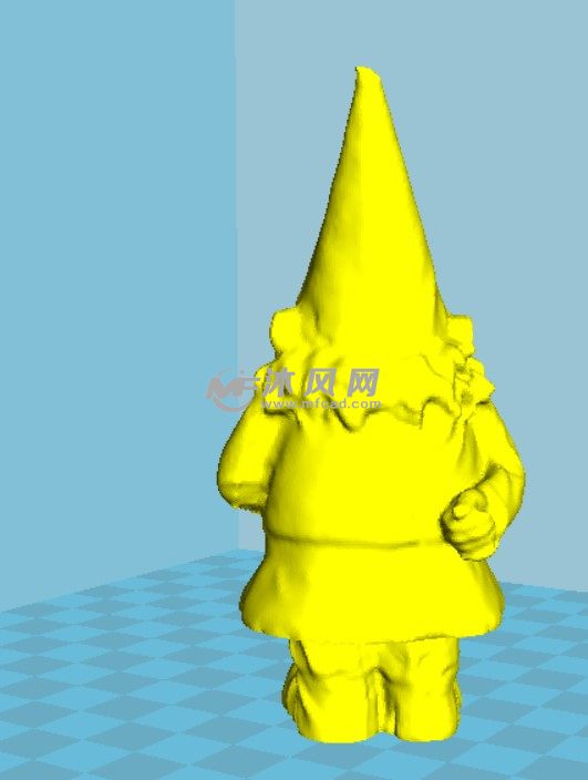 圣诞老人模型后面