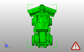 除雪机模型俯视图