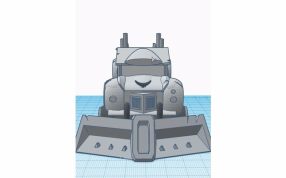 除雪机模型主视图