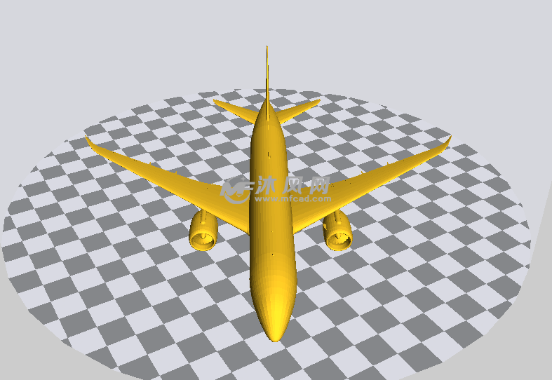 飞机stl正面