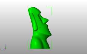 复活节岛石像侧视图