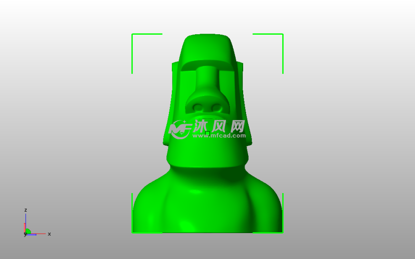 复活节岛石像主视图