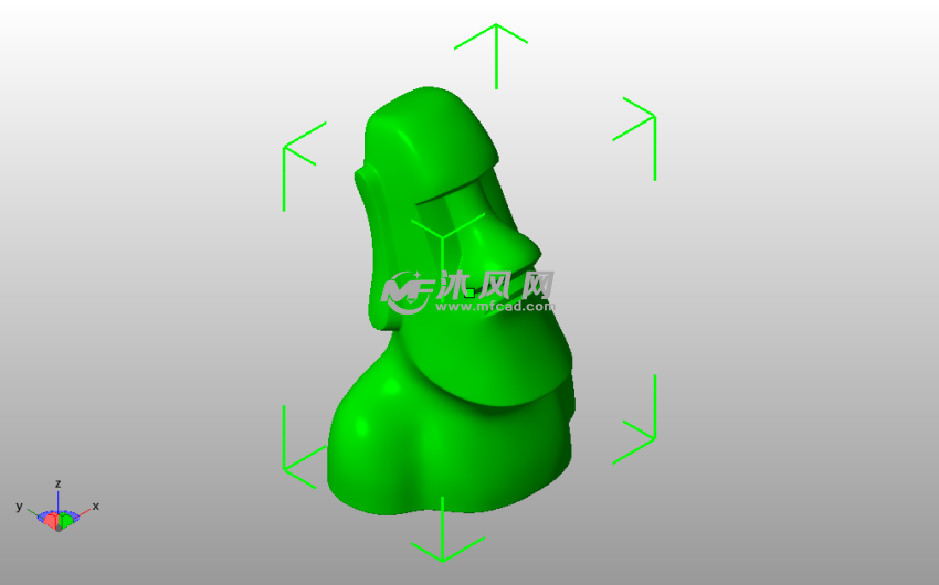 复活节岛石像斜视图